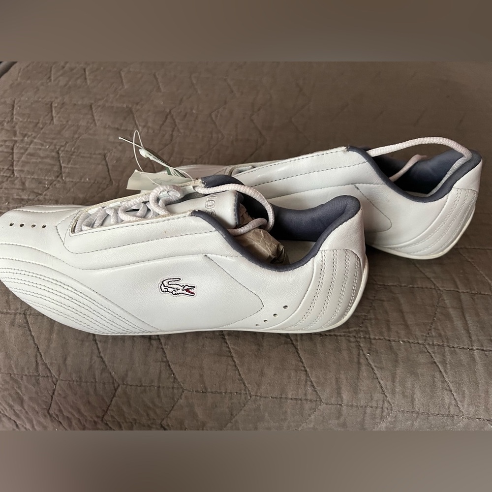 Lacoste Women's White and Gray Sneakers